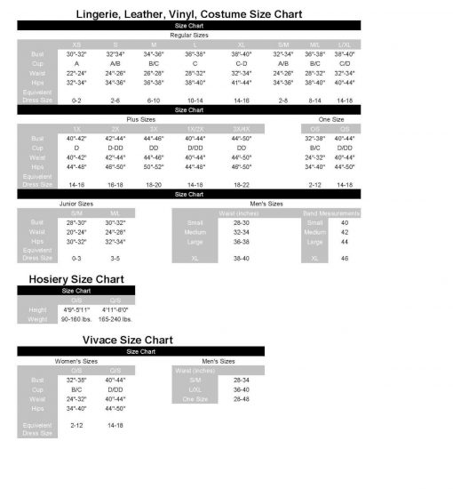 sizecharts